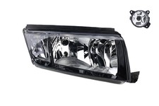 Fari Alogeni Compatibili Con Skoda Fabia 6Y 09/99-03/08 H7 H3 Re. + Fendinebbia.