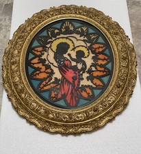 Antique Gilt Gesso Oval Frame