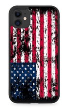 Custodia telefono gomma bandiera USA grunge bandiere americane foto bandiera US BC16