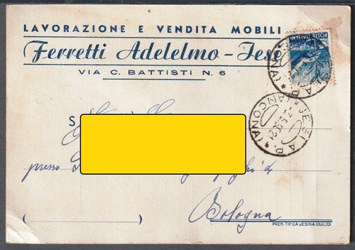 89568 cartolina comm jesi - cartolina,
