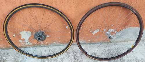 Coppia ruote bici corsa su - da,