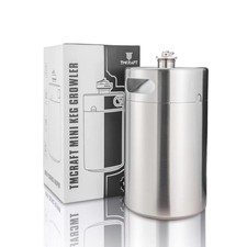 TMCRAFT 8 litri Mini Growler Keg, barile portatile in acciaio inox con (f4I)