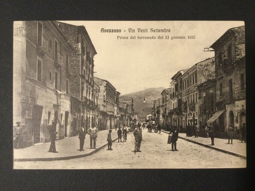 Avezzano antica cartolina - antica,