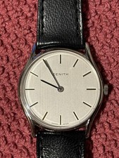 Zenith Acciaio Carica Manuale-NOS Spettacolare!!!