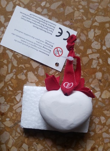 Thun addobbo cuore ceramica - thun,