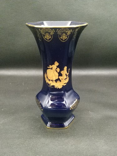 Vase hexagonal porcelaine