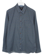 Woolrich Camicia Uomo US Grande Tasca Aperto Colletto con Bottoni con Motivo