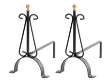 COPPIA DI ALARI MINI in ferro