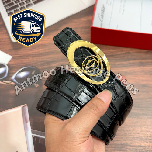 Cintura cartier pelle nera - cintura,