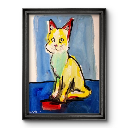 Aleph originale arte - , gatto
