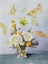 Besso Alda "Giò Colmo" ( Genova  1906- Torre Pellice 1992 ).  Papillon-rose 1960