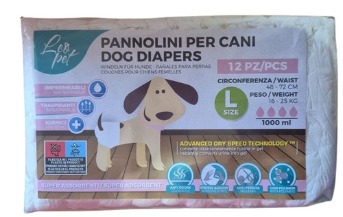 Leopet pannolini per cani - pannolini,