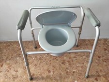 SEDIA COMODA 4 FUNZIONI IN 1 RIALZO WATER SUPPORTO PER WATER SEDILE PER DOCCIA