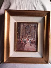 olio su crtone telato firma da