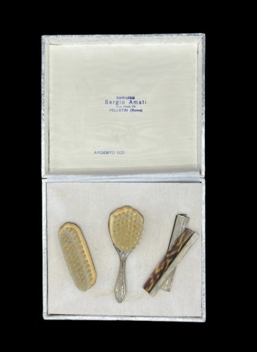 Set toeletta argento 800 anni - toeletta,