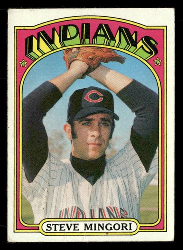 1972 topps 261 steve mingori - 1972,