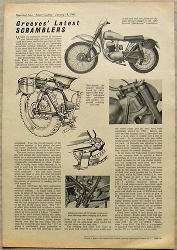 Greeves hawkstone special - hawkstone,