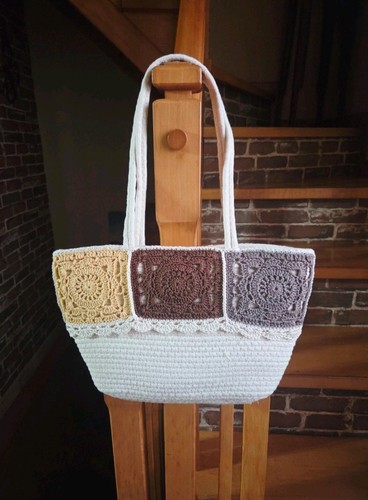 Borsa corda color panna con - panna,