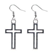 Orecchini Crocifisso Croce Gesù Cristo Cristiano Orecchino Chiesa Cattolica Dio Goccia