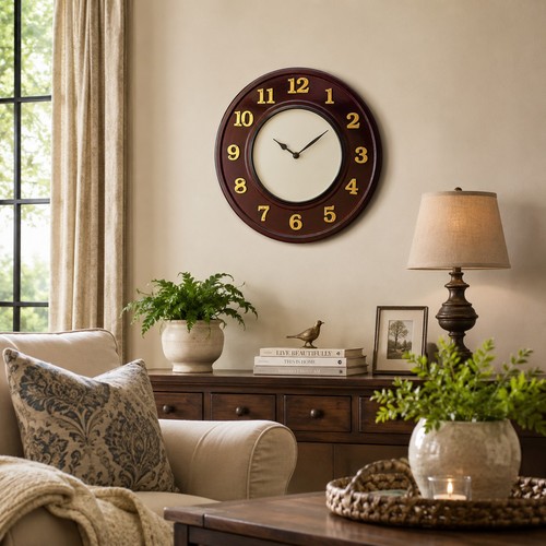 Orologio parete legno - parete, in
