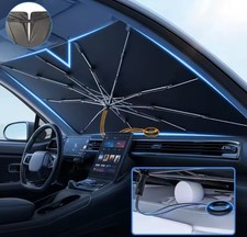 ombrello parasole auto anti - UV pieghevole per parabrezza - in 4 misure 