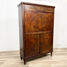 Secretaire Antico Ribalta Trumeau inglese epoca 800 stile Giorgio III in mogano