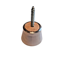 PIEDINO CONICO D 4,5 ACCIAIO