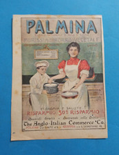 PUBBLICITA' 1901  PALMINA BURRO DI NOCE DI COCCO CUCINA CUOCA BIMBO CUOCO