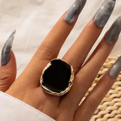 Anello smaltato croce punk