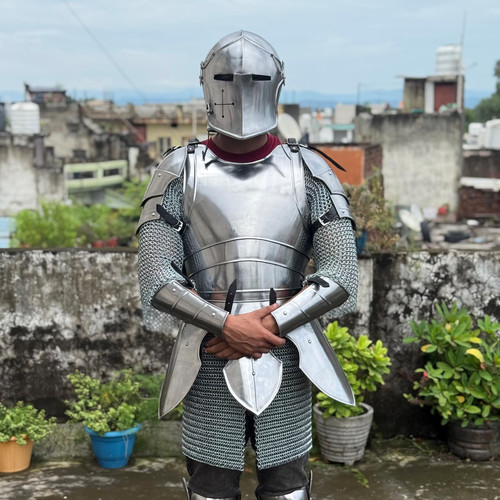 Elmetto indossabile barbuta - elmetto,