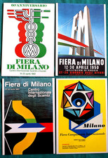 4 CARTOLINE FIERA DI MILANO