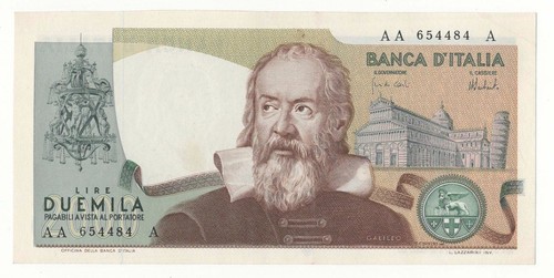 2000 lire galileo - galileo, prima