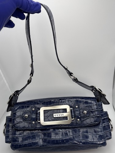 Borsa vintage y2k blu argento - borsa,