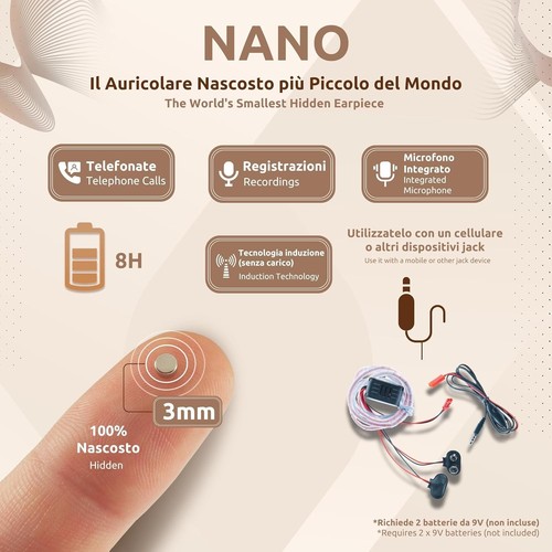Auricolari spia per esami - spia,