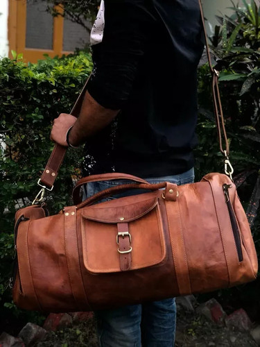 Borsa vera pelle borsone - in,