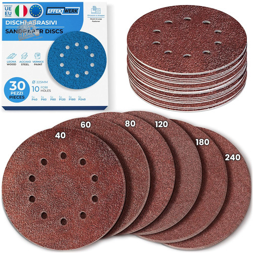 Dischi abrasivi 225mm 10 - 30,