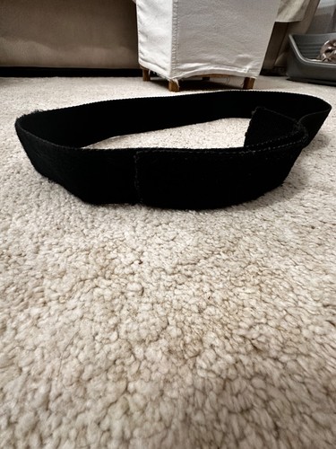 Cintura nera con velcro - nera,