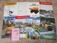 8 depliant Dynapac rulli compressori vibranti anni 80 + listino prezzi da 1/87