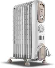 Serie Vento V550918T.WB Radiatore Ad Olio Elettrico, Stufetta Elettrica a Basso 