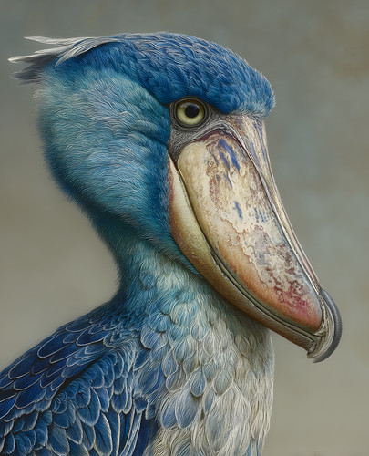 Uccellino palustre blu largo