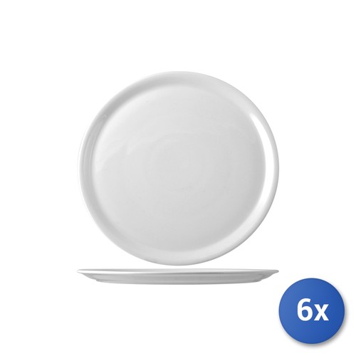 Piatto pizza porcellana - 6x,