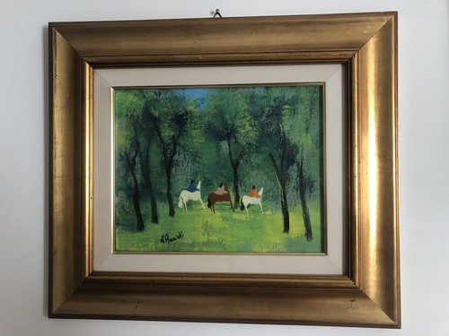 Quadro olio tela di - quadro, su