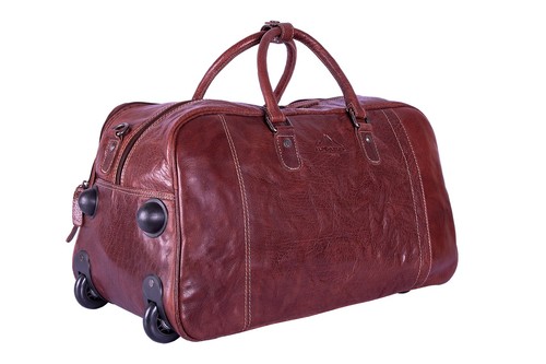 Trolley pelle roma - in,