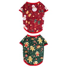  2 Pcs Pet Plush Jumpsuit