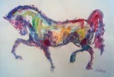 Quadro "Cavallo" carta 44 x 63