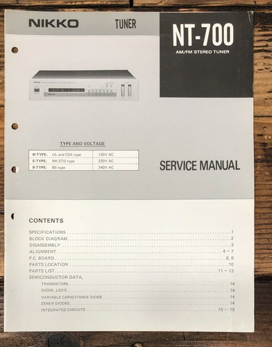 Nikko 700 tuner - nikko, di