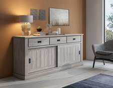CREDENZA MODERNA MOD. ANTHONY CM 220X50 H. 95 ANCONA OAK