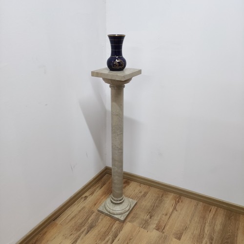 Colonna portavasi marmo - portavasi, in