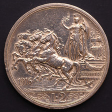 Italia 2 Lire 1916 Vittorio