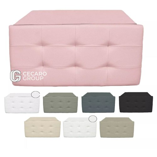 Puff pouf contenitore ecopelle - contenitore,